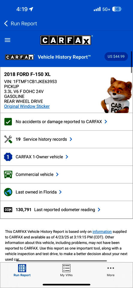 Ford F-150 XL 8-ft. Bed 2WD 2018 Ford F-150 XL 8-ft. Bed 2WD 2018