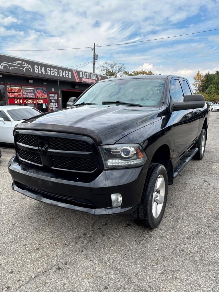 Black 2014 RAM 1500 Pickup Truck Four-Wheel Drive Automatic