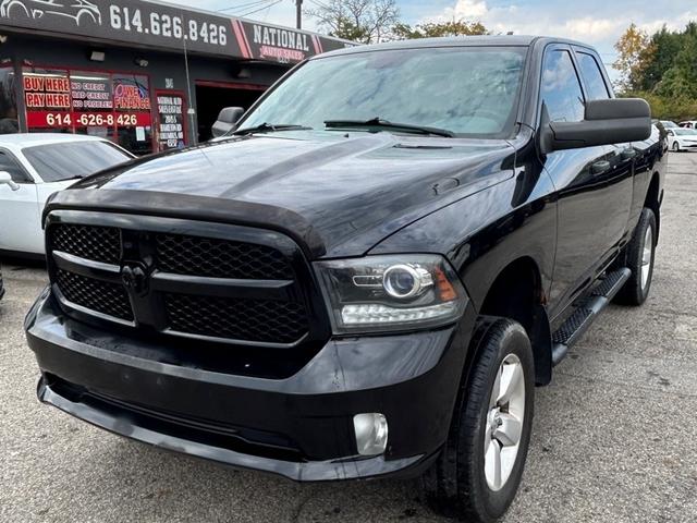 Black 2014 RAM 1500 Pickup Truck Four-Wheel Drive Automatic