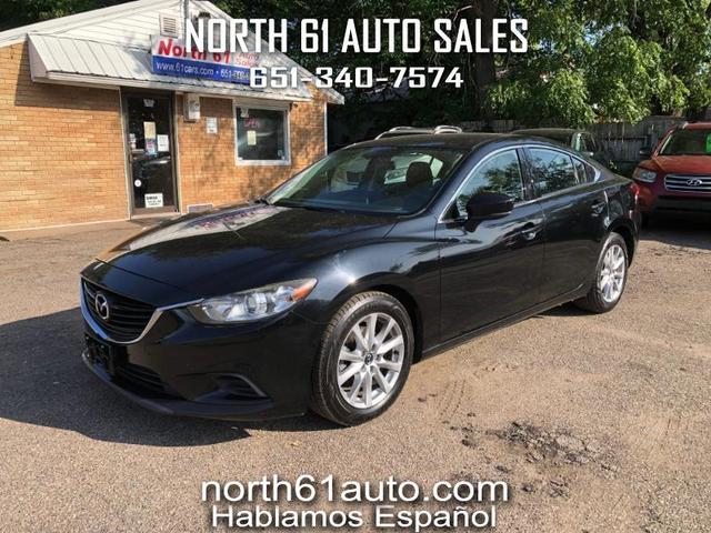 Black 2017 Mazda MAZDA6 Sedan Front-Wheel Drive Automatic