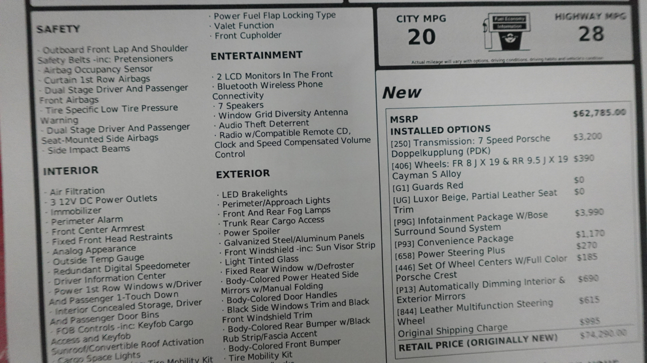 Porsche Boxster S 2014