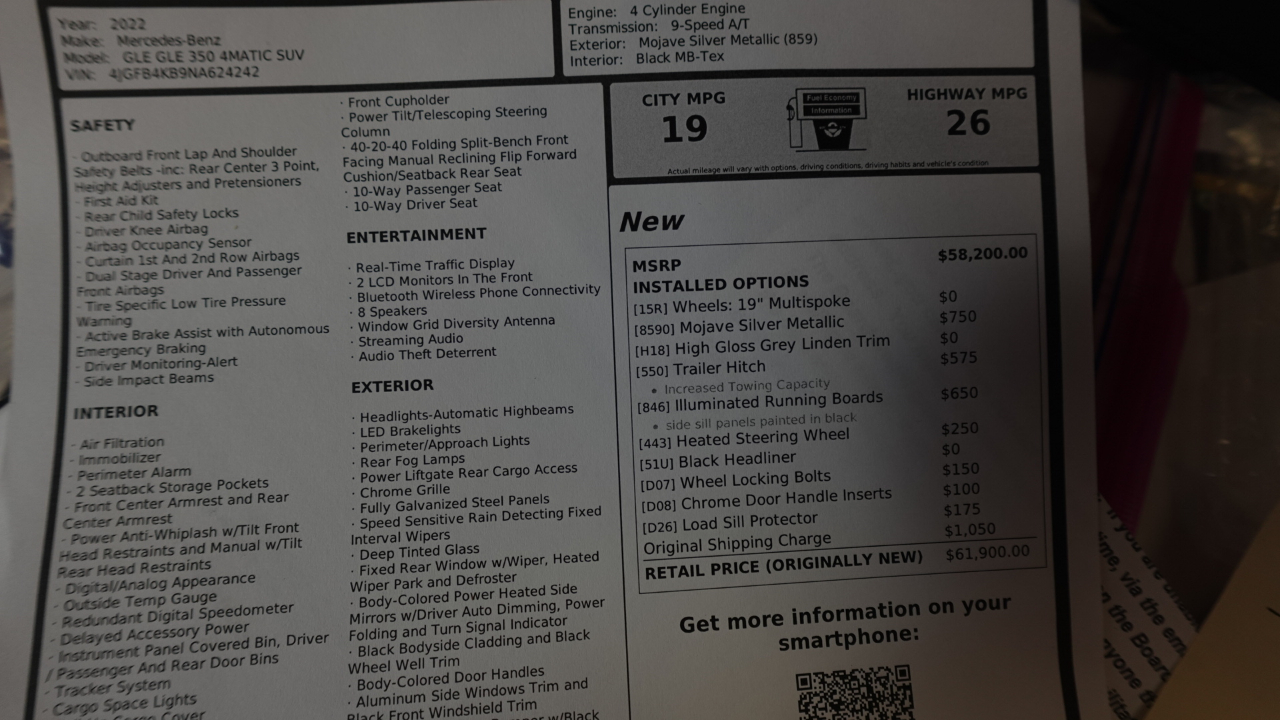 Mercedes-Benz GLE-Class GLE350 4MATIC 2022