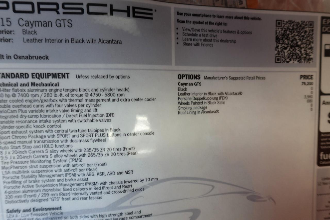 Porsche Cayman GTS 2015