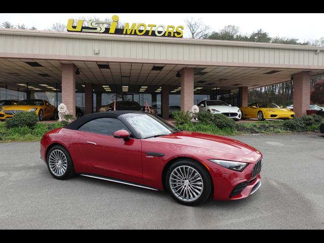 Manufaktur Patagonia Red Metallic 2023 Mercedes-Benz SL-Class AMG SL 43 RWD Convertible Rear-Wheel Drive 9-Speed Automatic