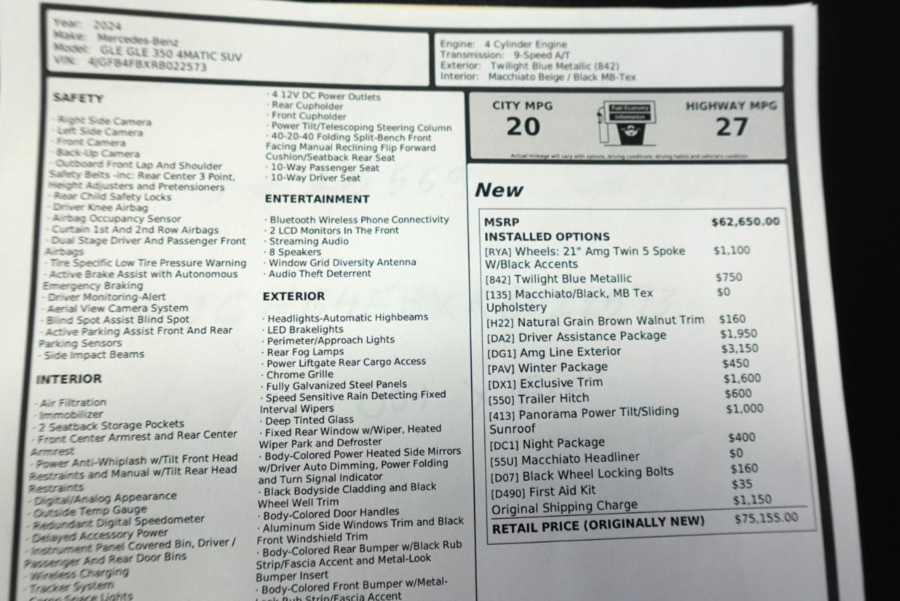 Mercedes-Benz GLE-Class GLE350 4MATIC 2024