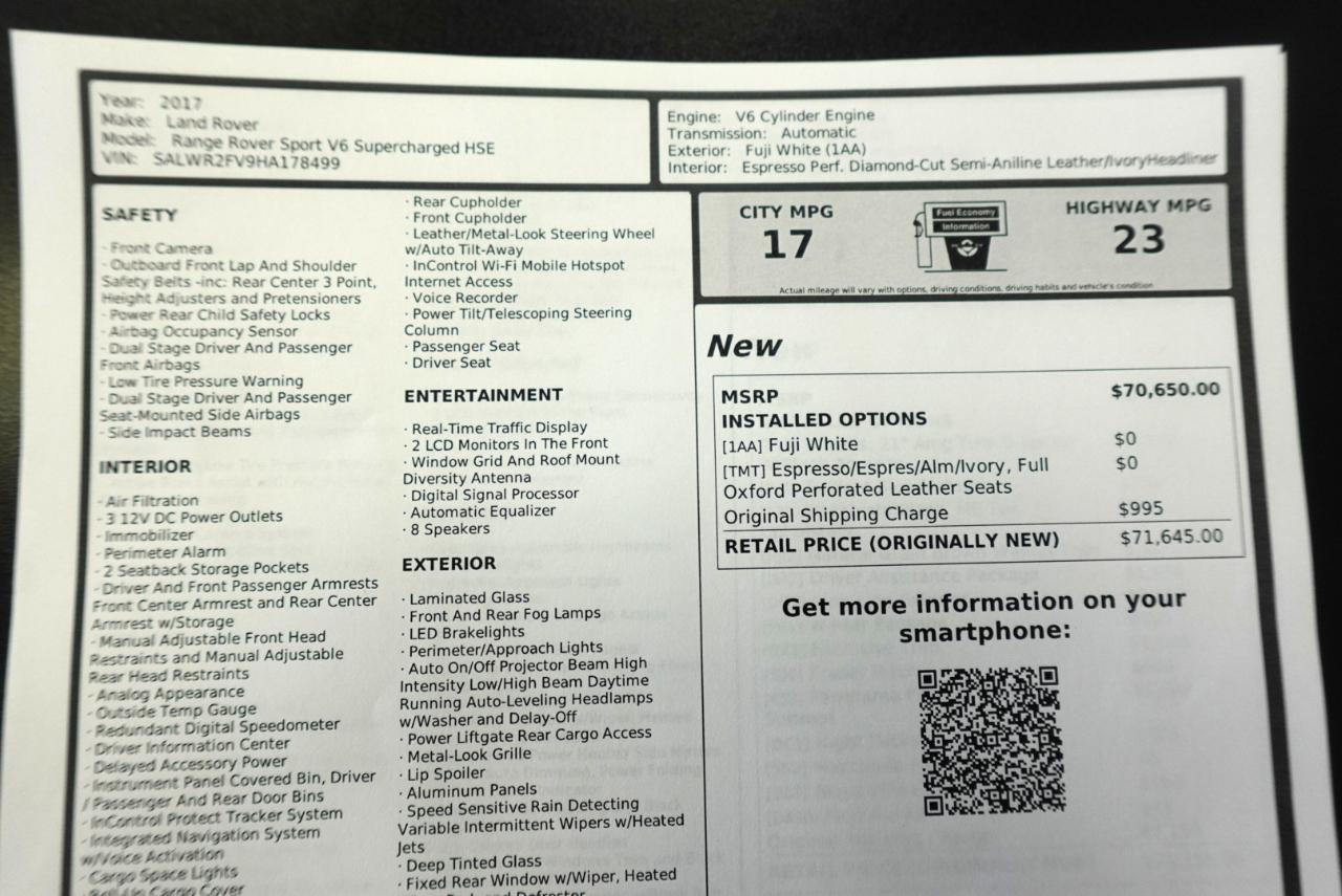 Land Rover Range Rover Sport HSE 2017