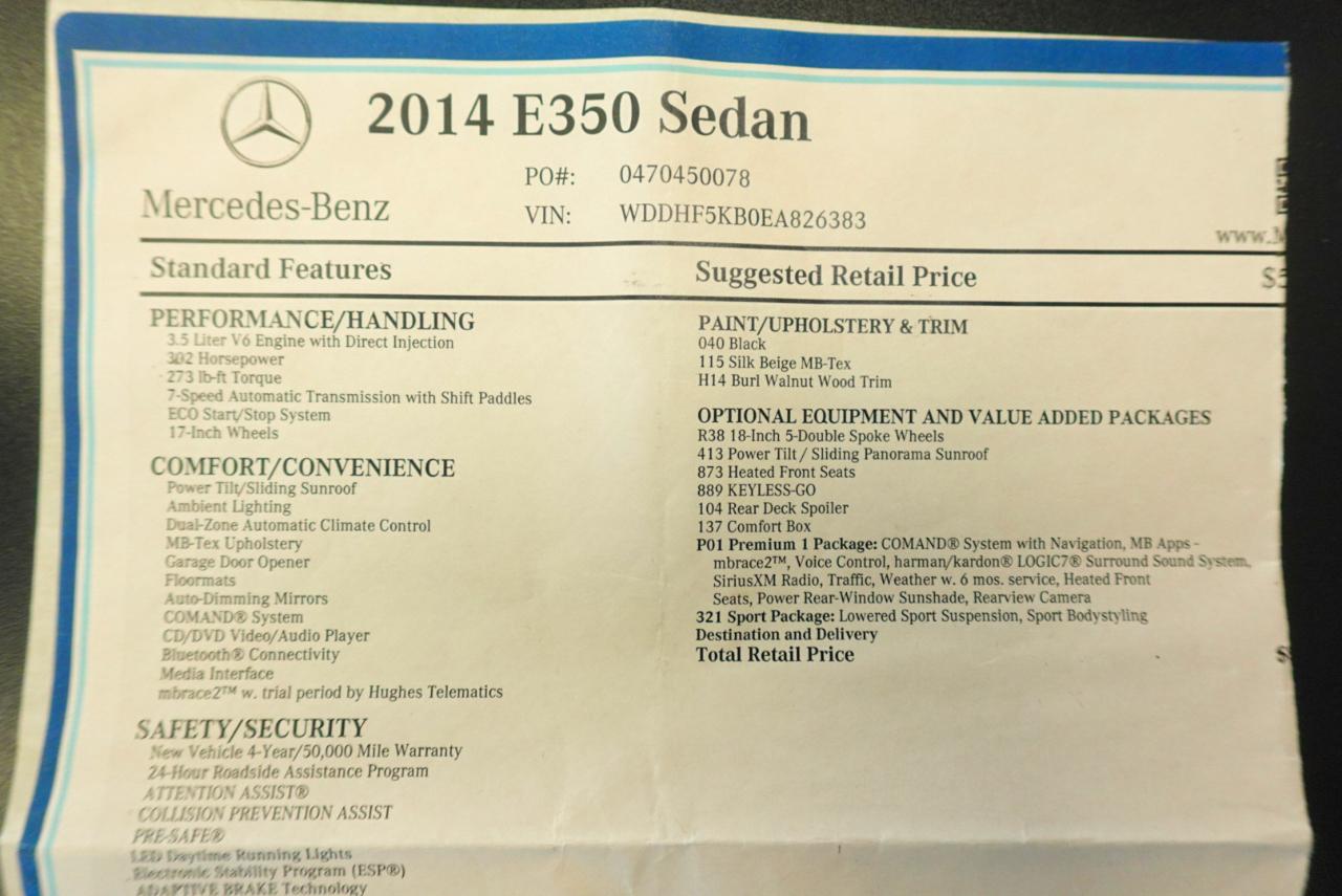 Mercedes-Benz E-Class E350 Sedan 2014
