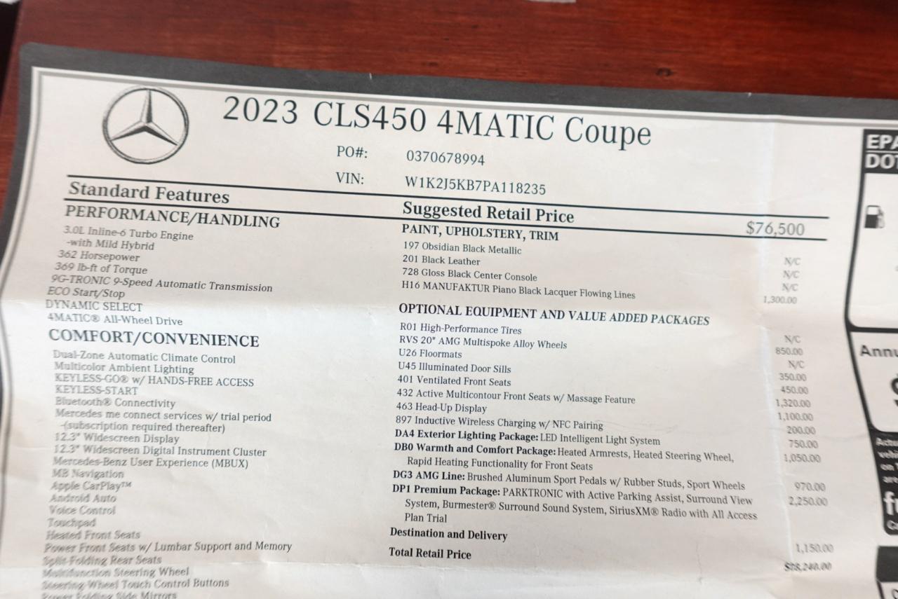 Mercedes-Benz CLS-Class CLS450 4MATIC 2023