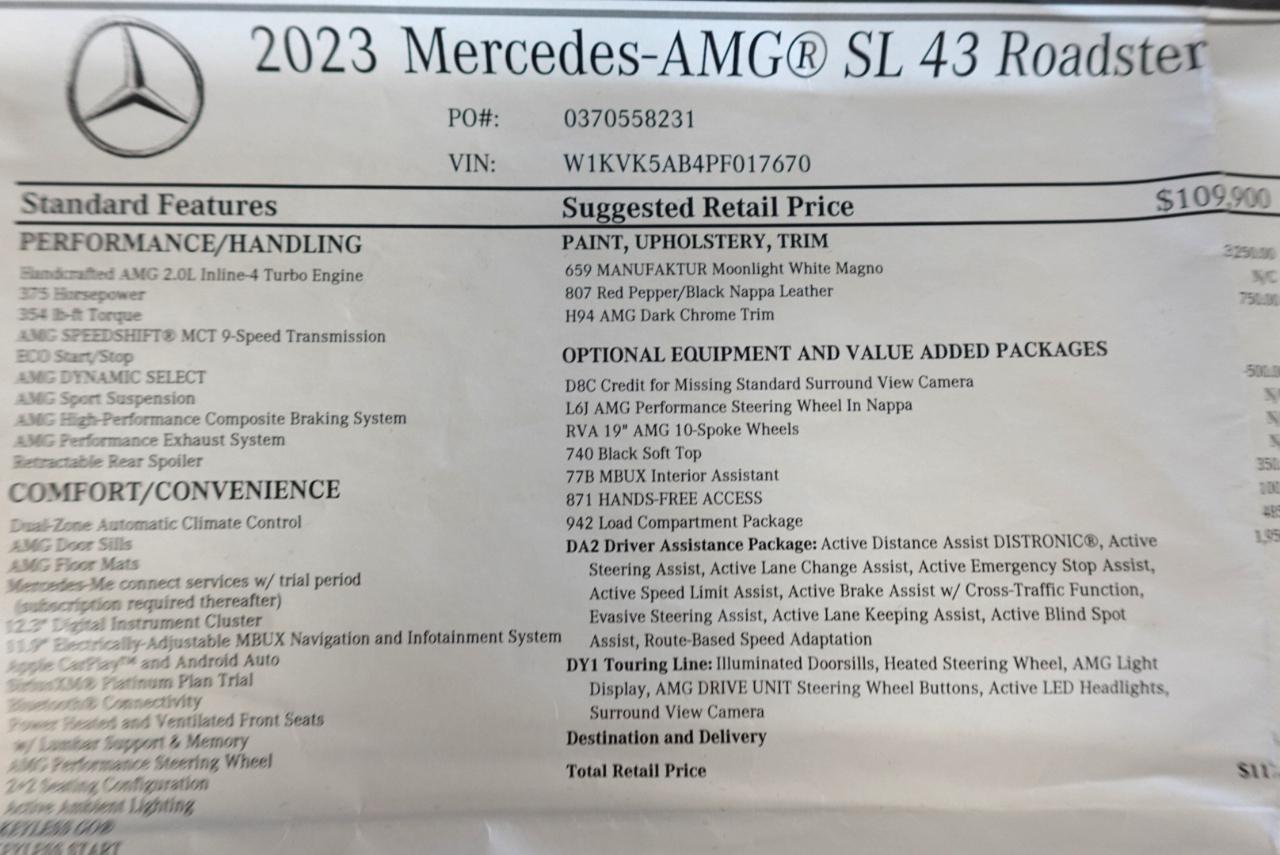 Mercedes-Benz SL-Class AMG SL 43 2023