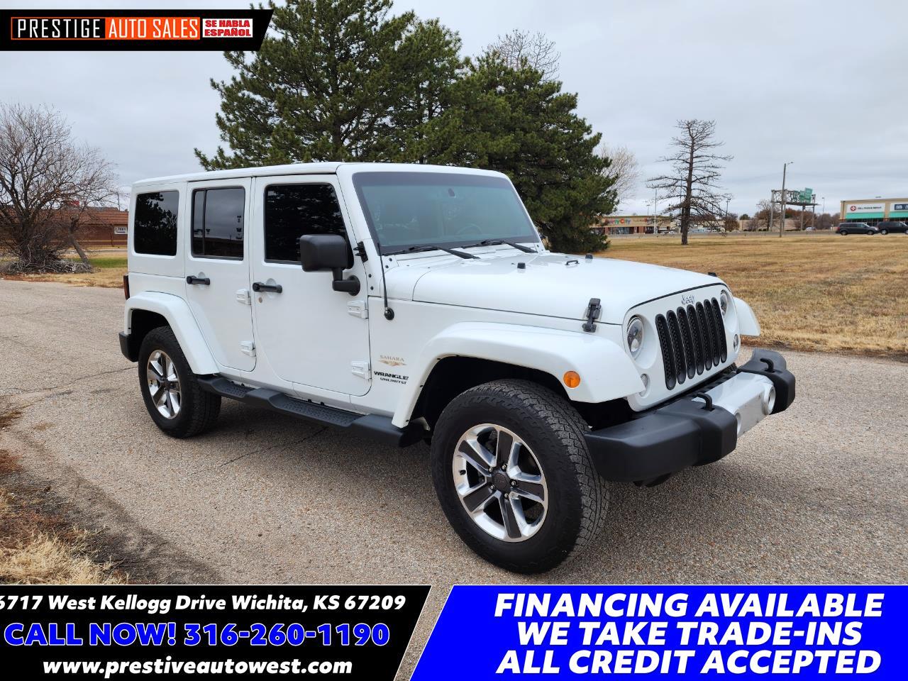 Used 2014 Jeep Wrangler Unlimited Sahara 4WD for Sale in Wichita KS 67209  Prestige Auto Sales - West