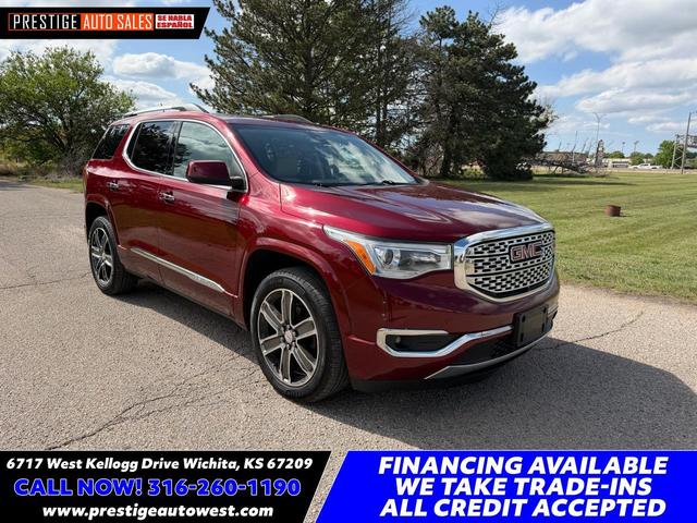 Red 2017 GMC Acadia Denali AWD SUV / Crossover Four-Wheel Drive Automatic
