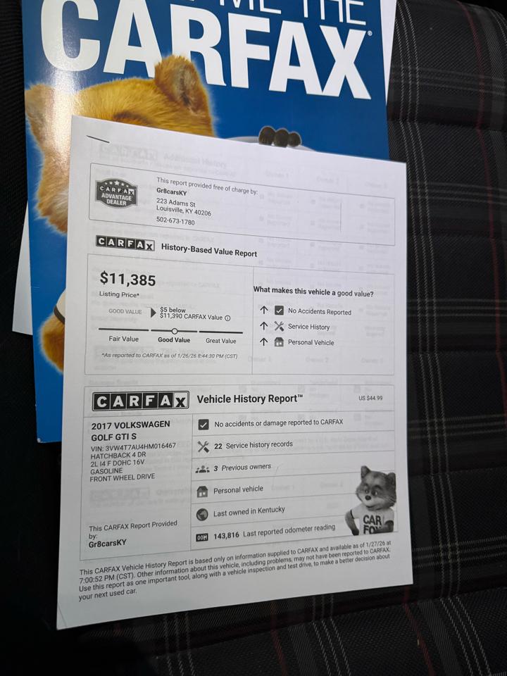 Volkswagen Golf GTI  2017