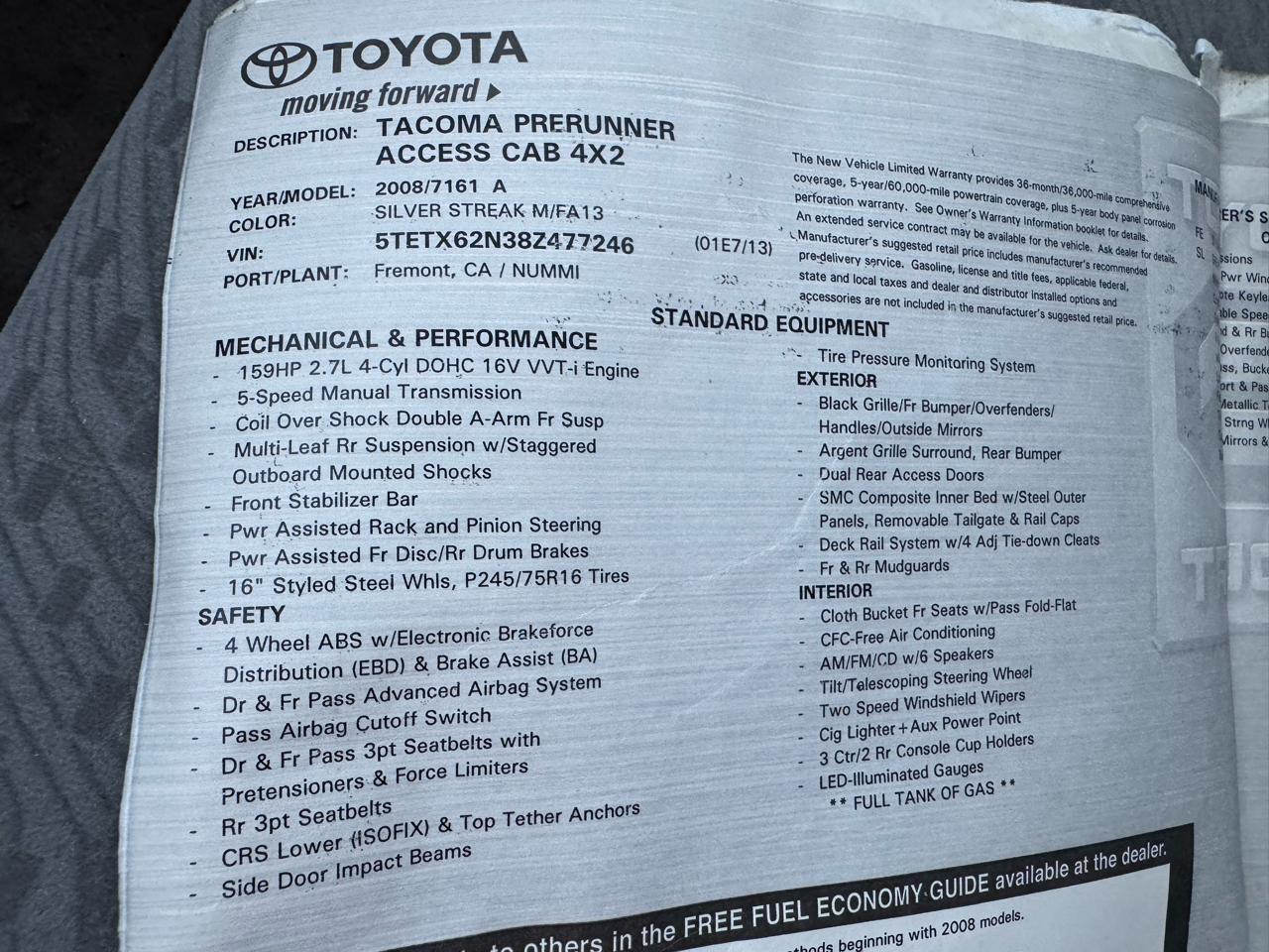 Toyota Tacoma  2008