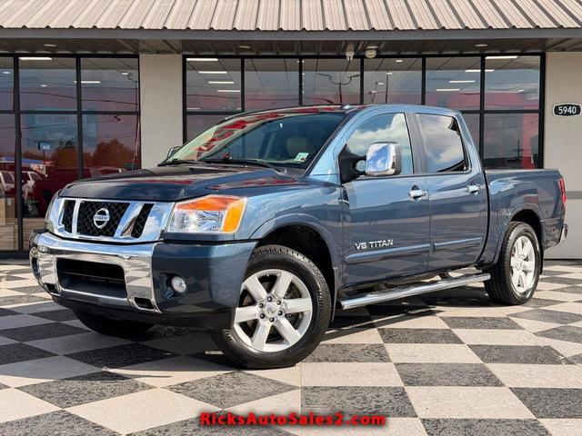 Blue 2015 Nissan Titan SL Crew Cab Pickup Truck 4X2 Automatic