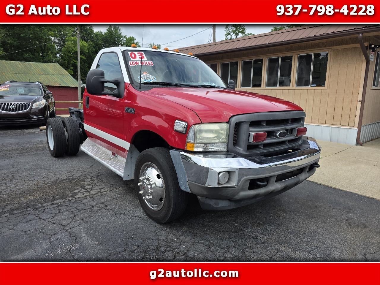 2003 Ford Super Duty F-550 DRW Reg Cab 141" WB 60" CA XLT
