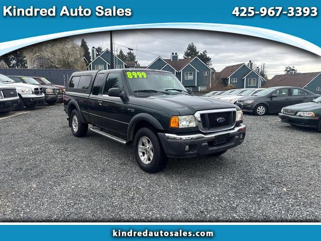 Green 2004 Ford Ranger 4 Dr Edge 4WD Extended Cab SB Pickup Truck Four-Wheel Drive Automatic