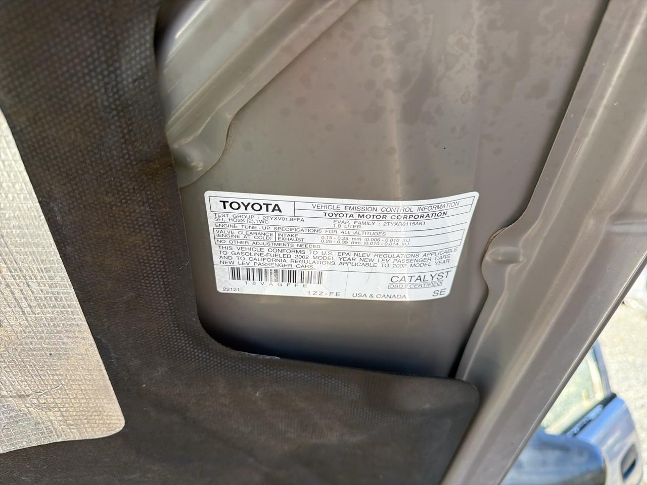 Toyota Corolla CE 2002