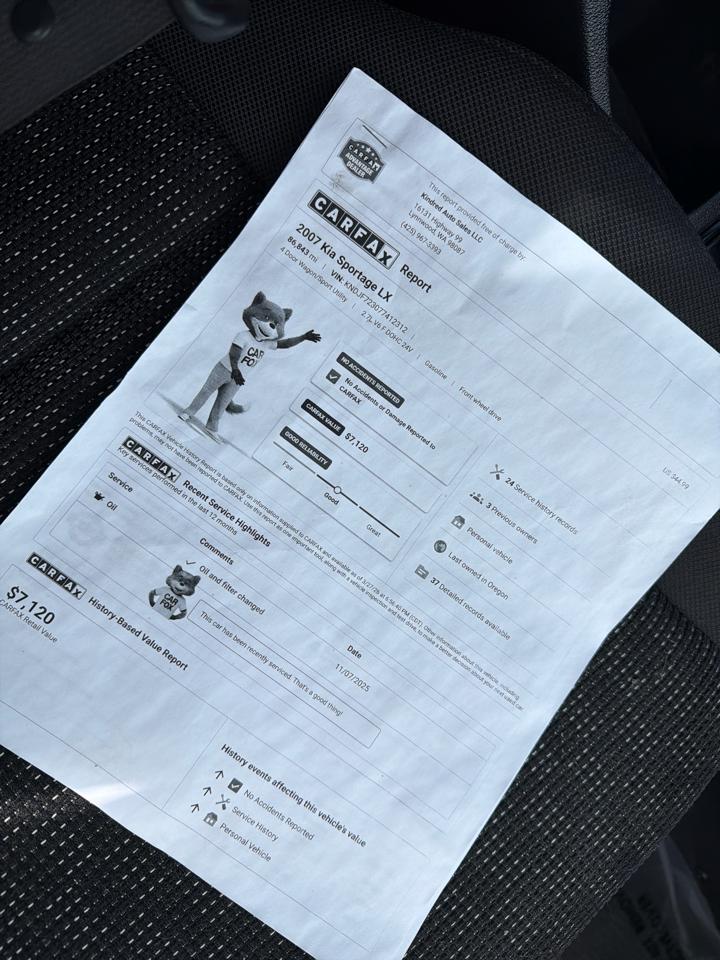 Kia Sportage LX V6 2WD 2007