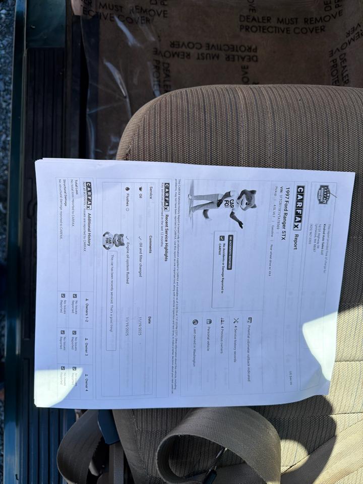 Ford Ranger XL Reg. Cab Short Bed 4WD 1997