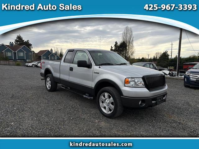 Silver 2006 Ford F-150 FX4 SuperCab Styleside LB 4WD Pickup Truck Four-Wheel Drive Automatic