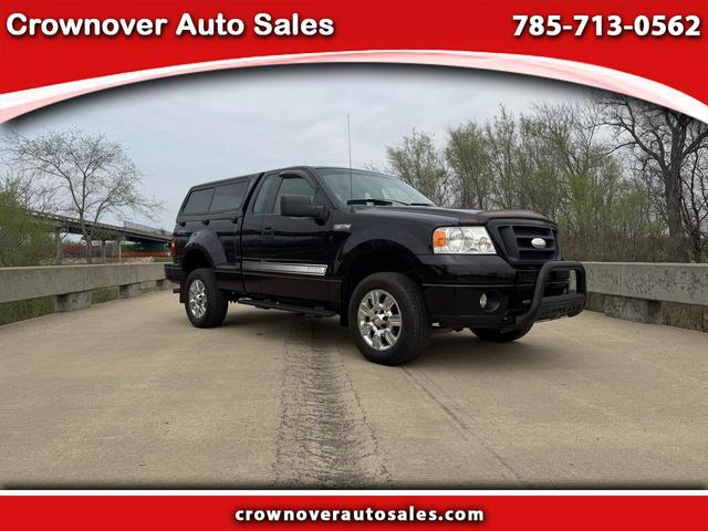 Black 2008 Ford F-150 STX Flareside 4WD Pickup Truck Four-Wheel Drive Automatic