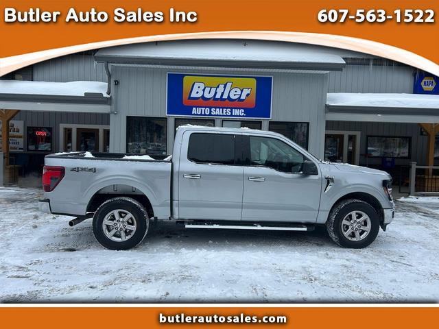 Silver 2024 Ford F-150 XLT SuperCrew 4WD Pickup Truck Four-Wheel Drive Automatic