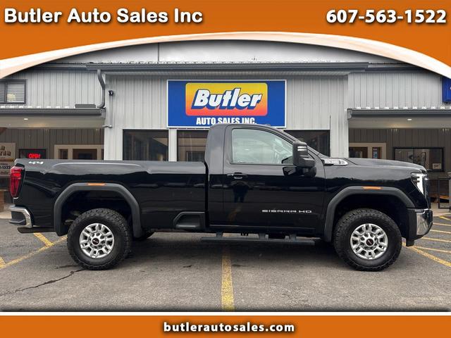 Black 2024 GMC Sierra 2500HD SLE Regular Cab LB 4WD Pickup Truck Four-Wheel Drive Automatic