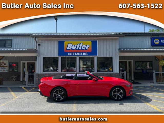 Red 2025 Ford Mustang Convertible Rear-Wheel Drive Automatic
