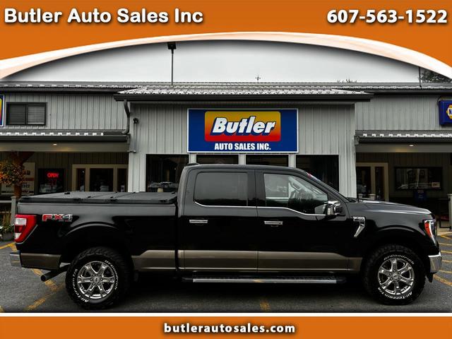 Black 2021 Ford F-150 Pickup Truck Four-Wheel Drive Automatic