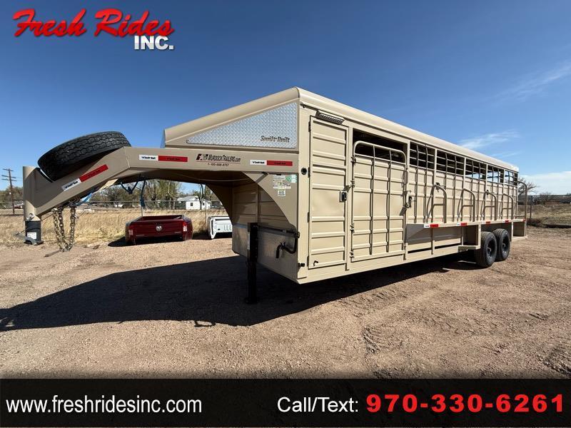 2025 RawMaxx Cargo Trailer 26FT 2-AXLE LIVESTOCK GOOSENECK TRAILER