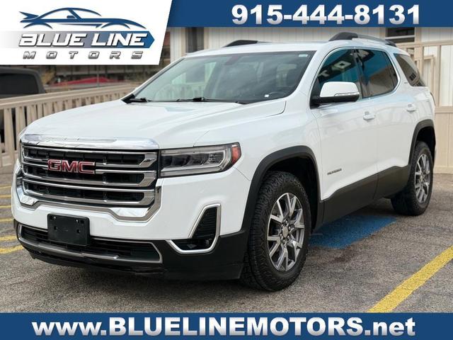 White 2020 GMC Acadia SLT FWD SUV / Crossover Front-Wheel Drive Automatic
