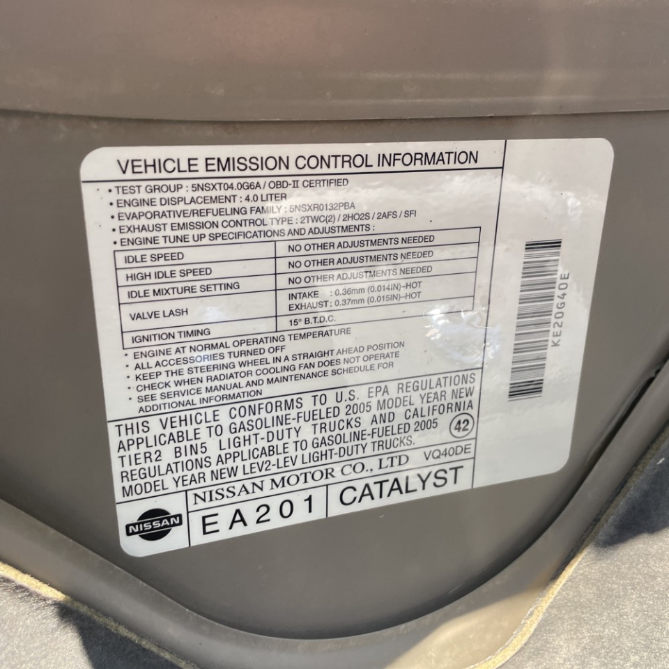 Nissan Frontier LE 2005