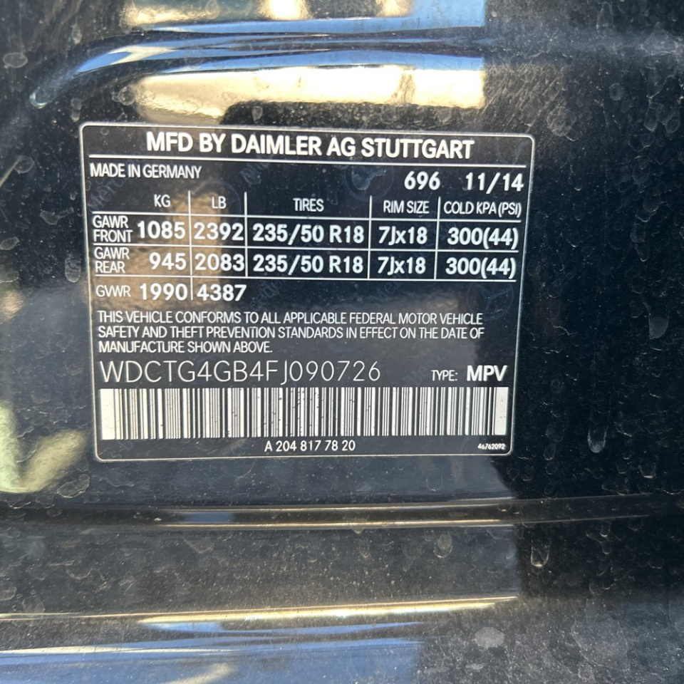 Mercedes-Benz GLA-Class  2015