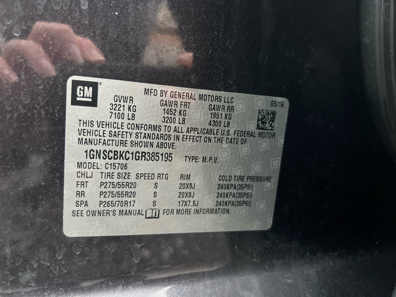 Chevrolet Tahoe  2016