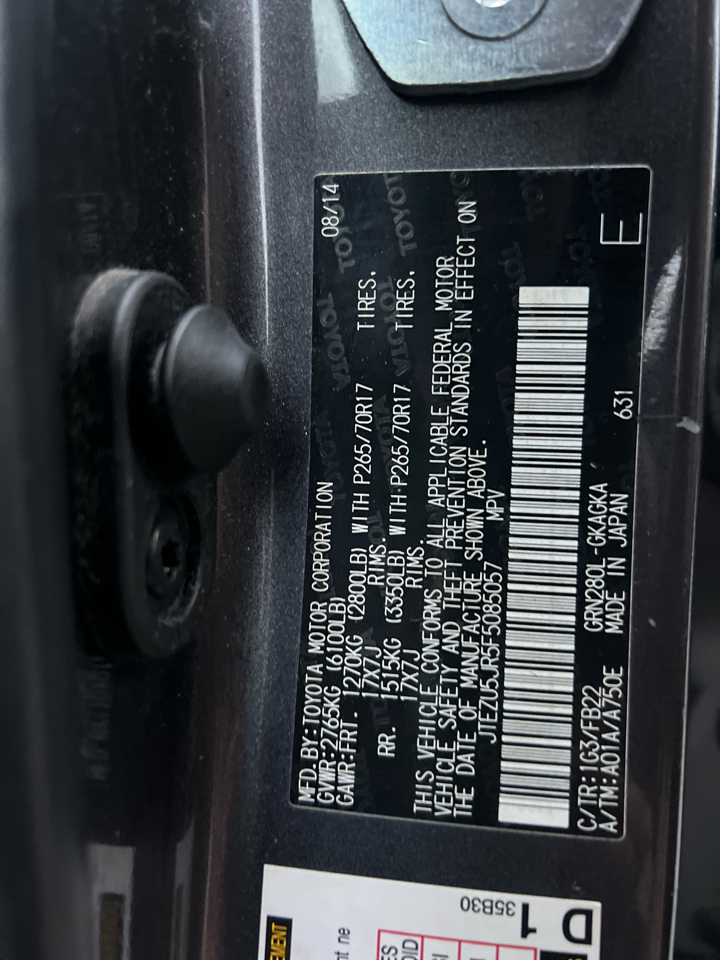 Toyota 4Runner  2015