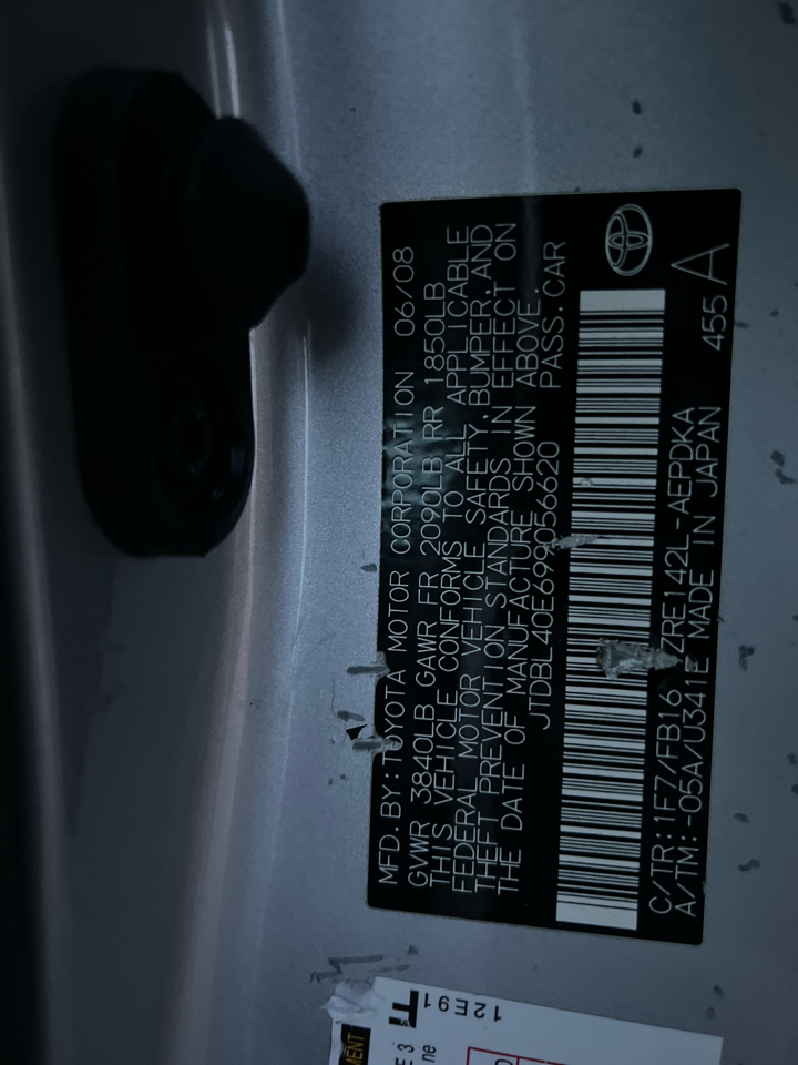 Toyota Corolla  2009