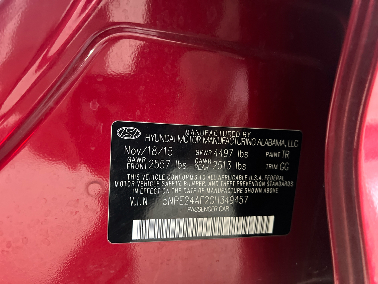 Hyundai Sonata  2016