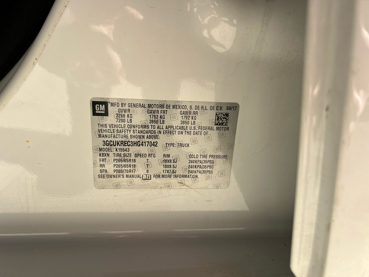 Chevrolet Silverado 1500  2017