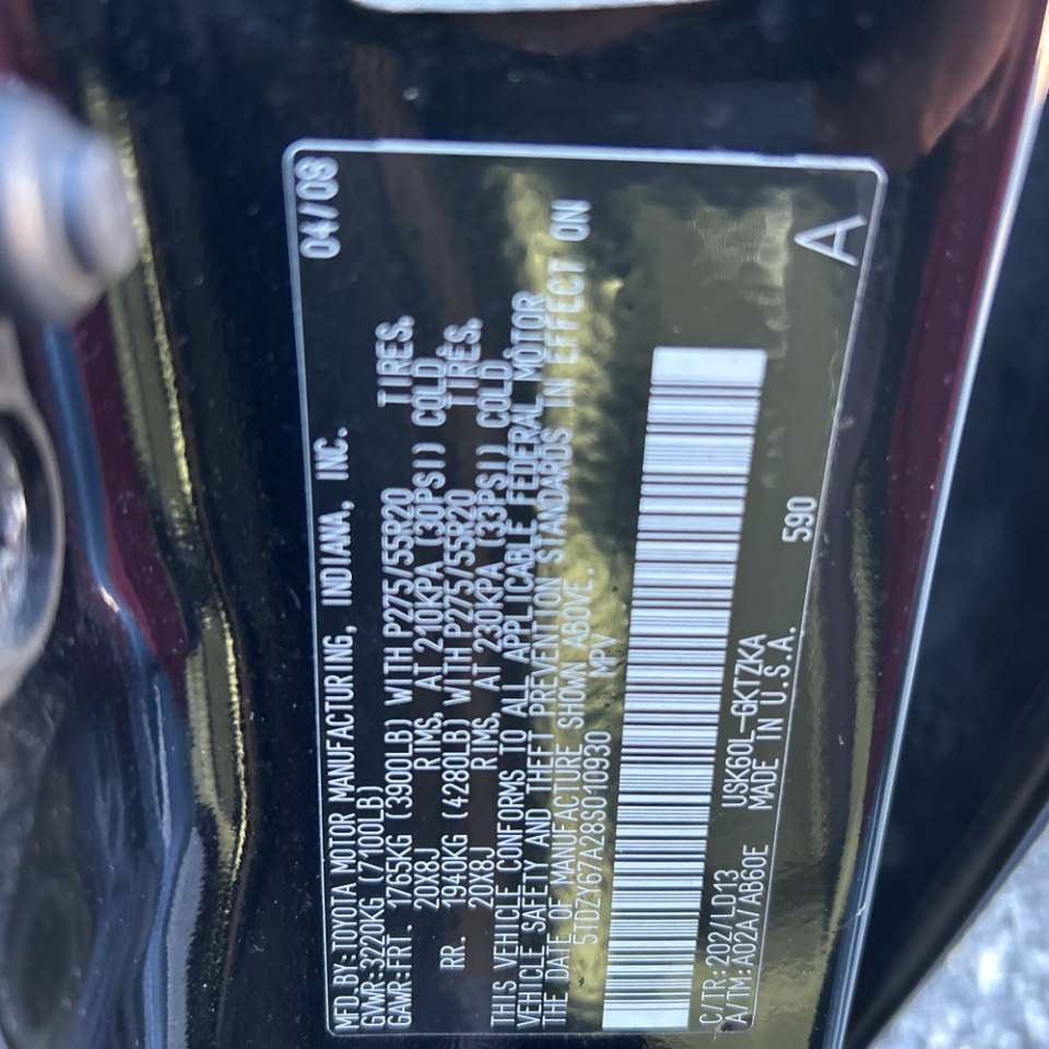 Toyota Sequoia Platinum 2008