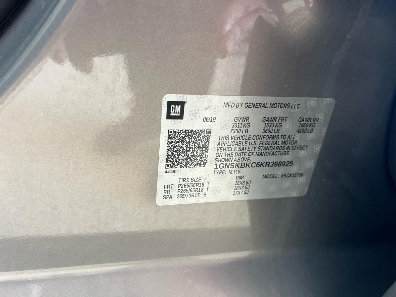 Chevrolet Tahoe  2019