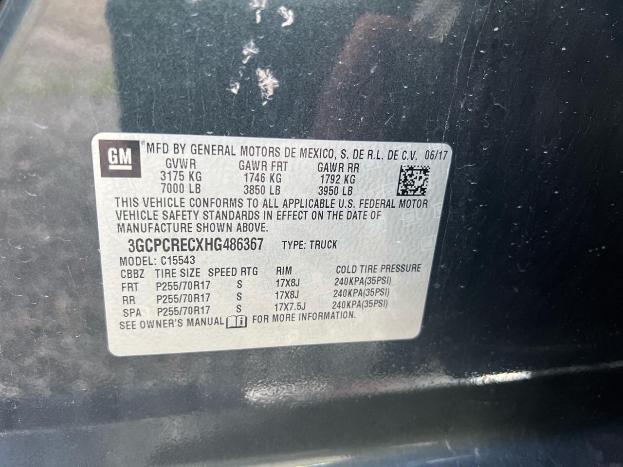 Chevrolet Silverado 1500  2017