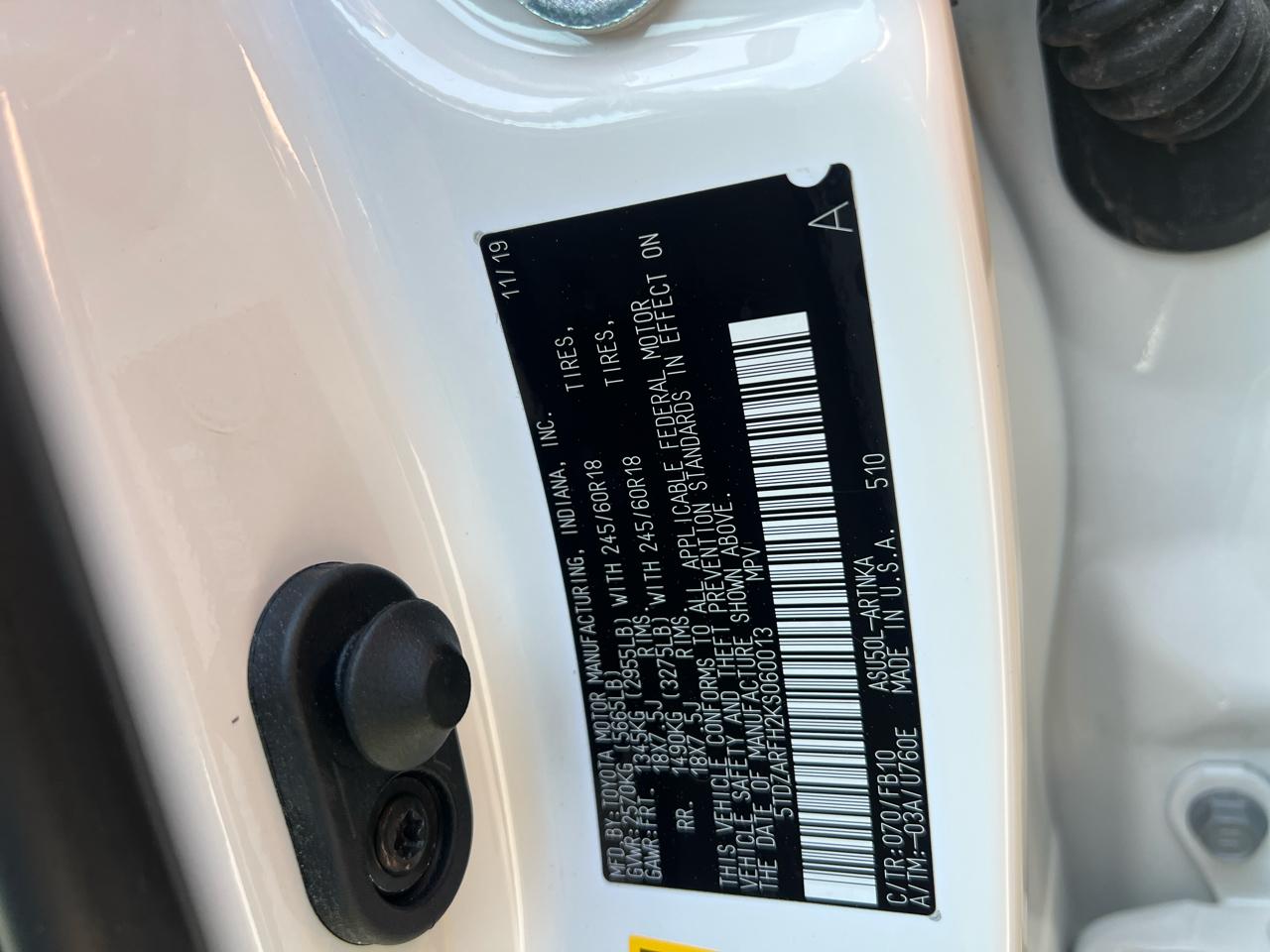 Toyota Highlander  2019