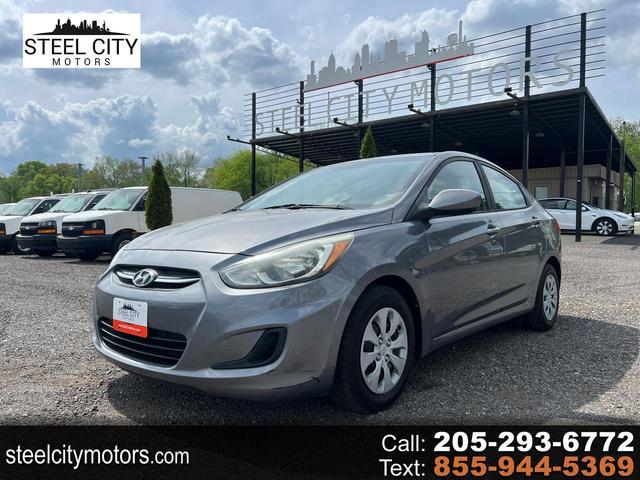 Gray 2016 Hyundai Accent SE Sedan FWD Sedan Front-Wheel Drive Manual