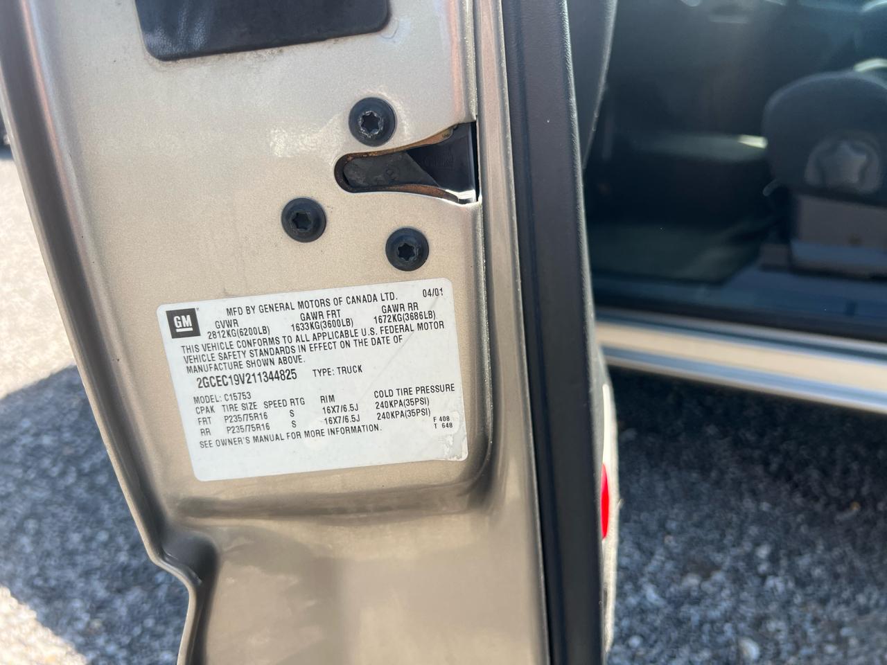 Chevrolet Silverado 1500  2001