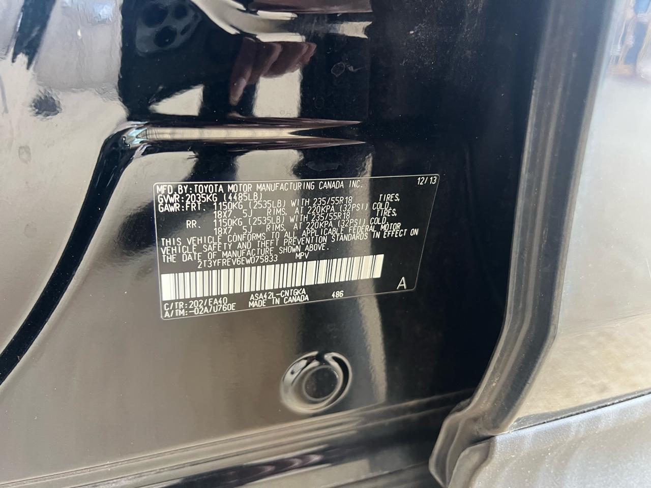 Toyota RAV4 Limited 2014