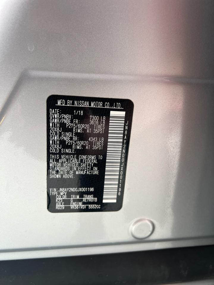 Nissan Armada Platinum 2018