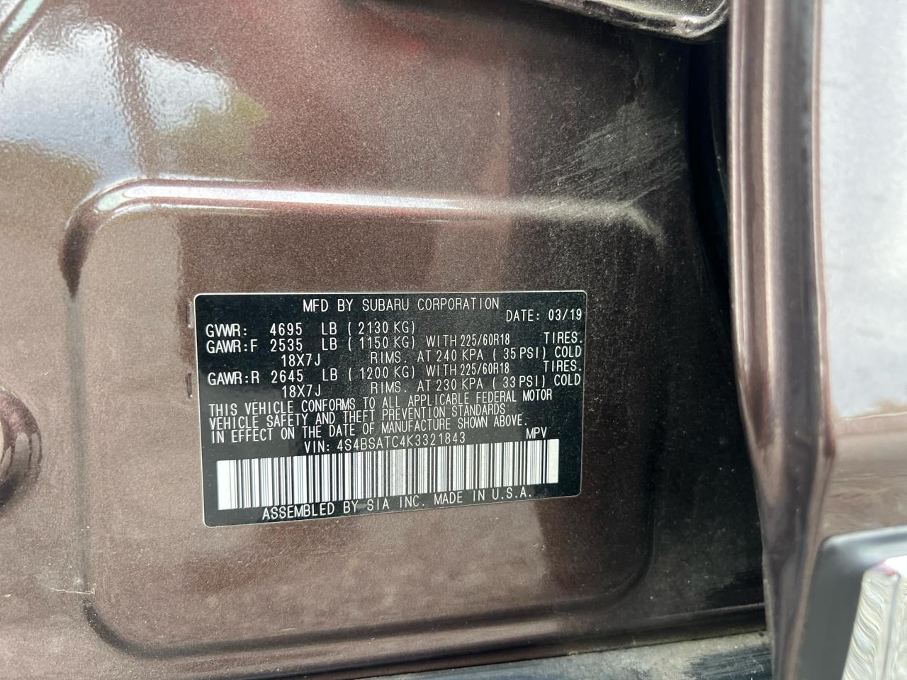Subaru Outback  2019