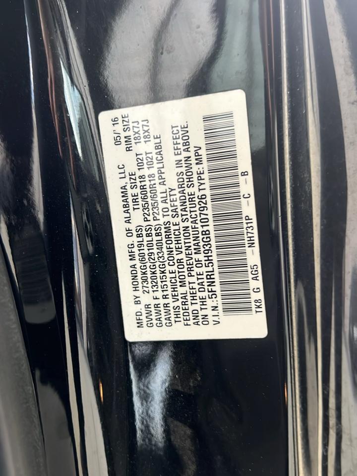 Honda Odyssey  2016