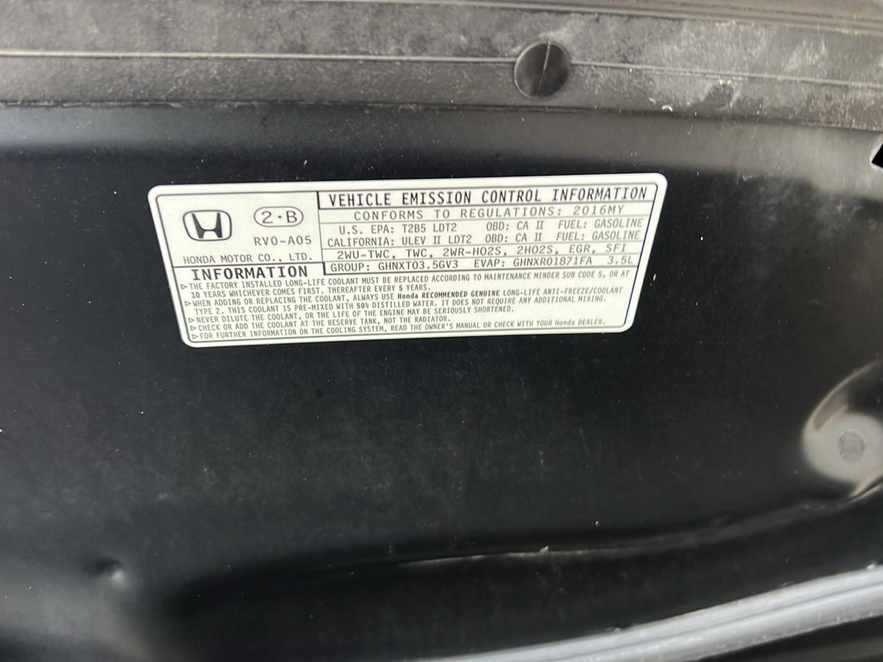 Honda Odyssey  2016