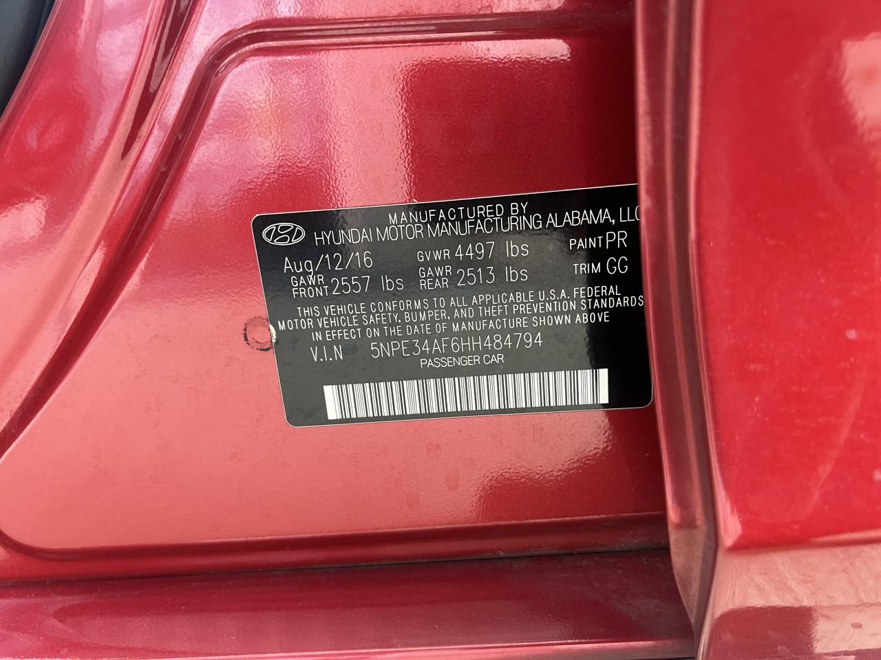 Hyundai Sonata  2017